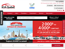 Tablet Screenshot of kiaquebec.com